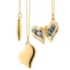 Monica Rich Kosann 22" Slim Heart Locket Necklace, 18K Yellow Gold