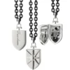 Monica Rich Kosann Sterling Silver Fearless Shield Locket