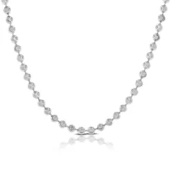 Moon Cut Bead Chain 14K, 24