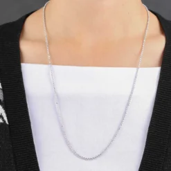 Moon Cut Bead Chain 14K, 24