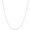 Mooncut Bead Necklace, 14K White Gold