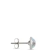 Moonstone Studs, Sterling Silver