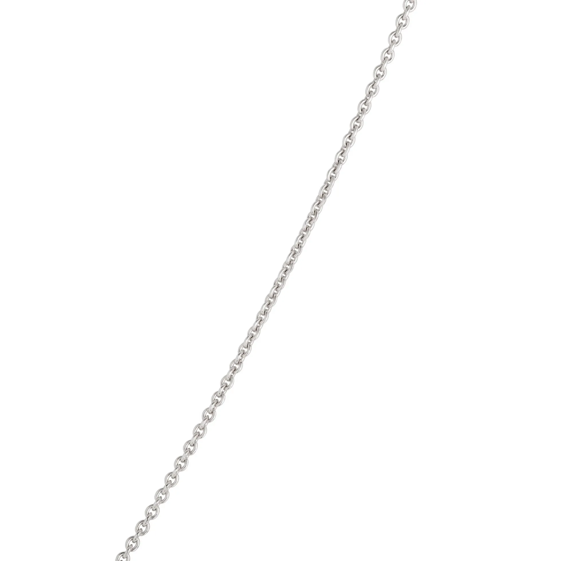 Multi-Colored Sapphire Floral Station Necklace, 14K White Gold