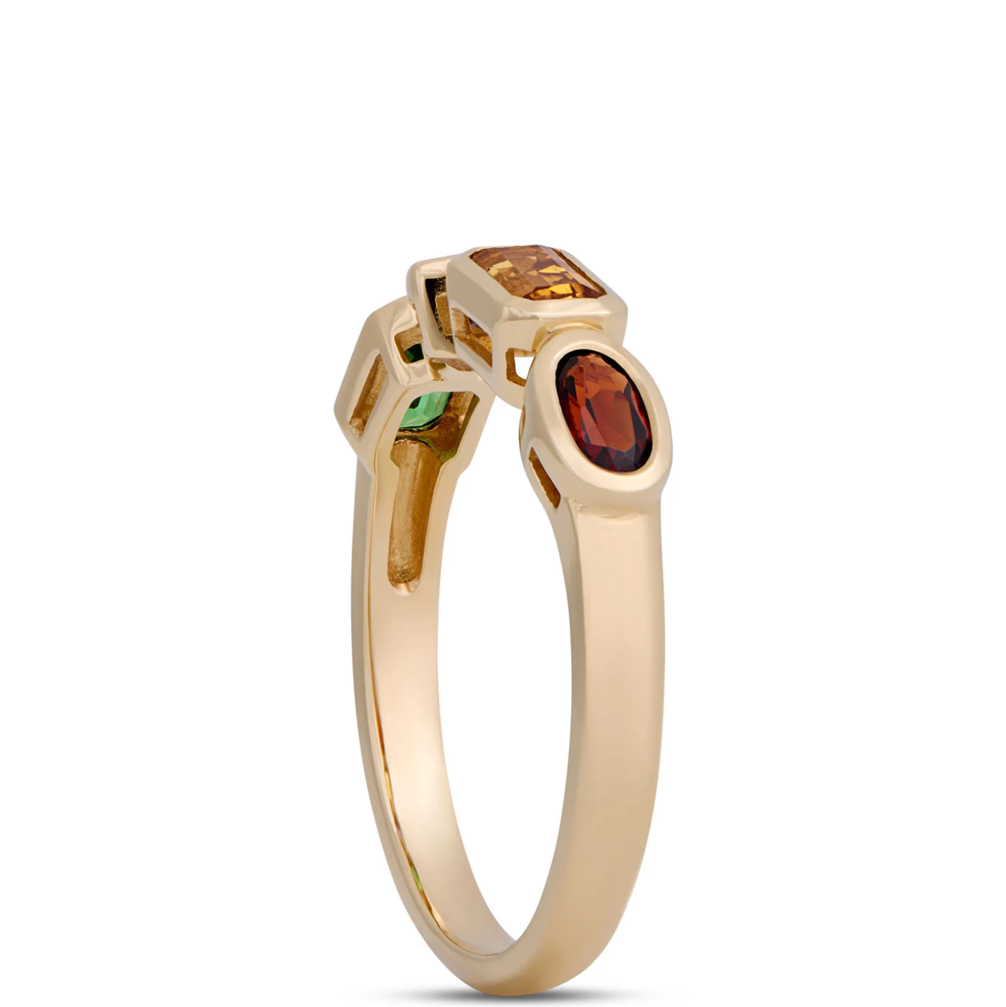 Multicolor Gemstone Ring, 14K Yellow Gold