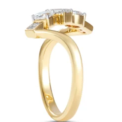Multi-Shape Diamond Ring, ⅔ Total Carat Weight, 14K Yellow Gold