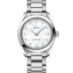 OMEGA Seamaster Aqua Terra Steel on Steel White Dial Watch, 28mm