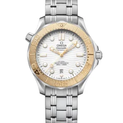 OMEGA Seamaster Diver 300M Steel on Steel White Dial Watch, 42mm