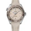 OMEGA Seamaster Planet Ocean 600M Steel on Rubber Strap Linen Dial Watch, 43.5mm