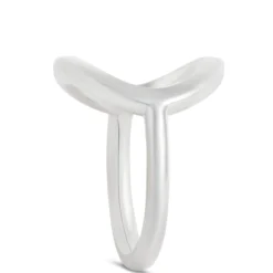 Open Oval Ring, Sterling Silver