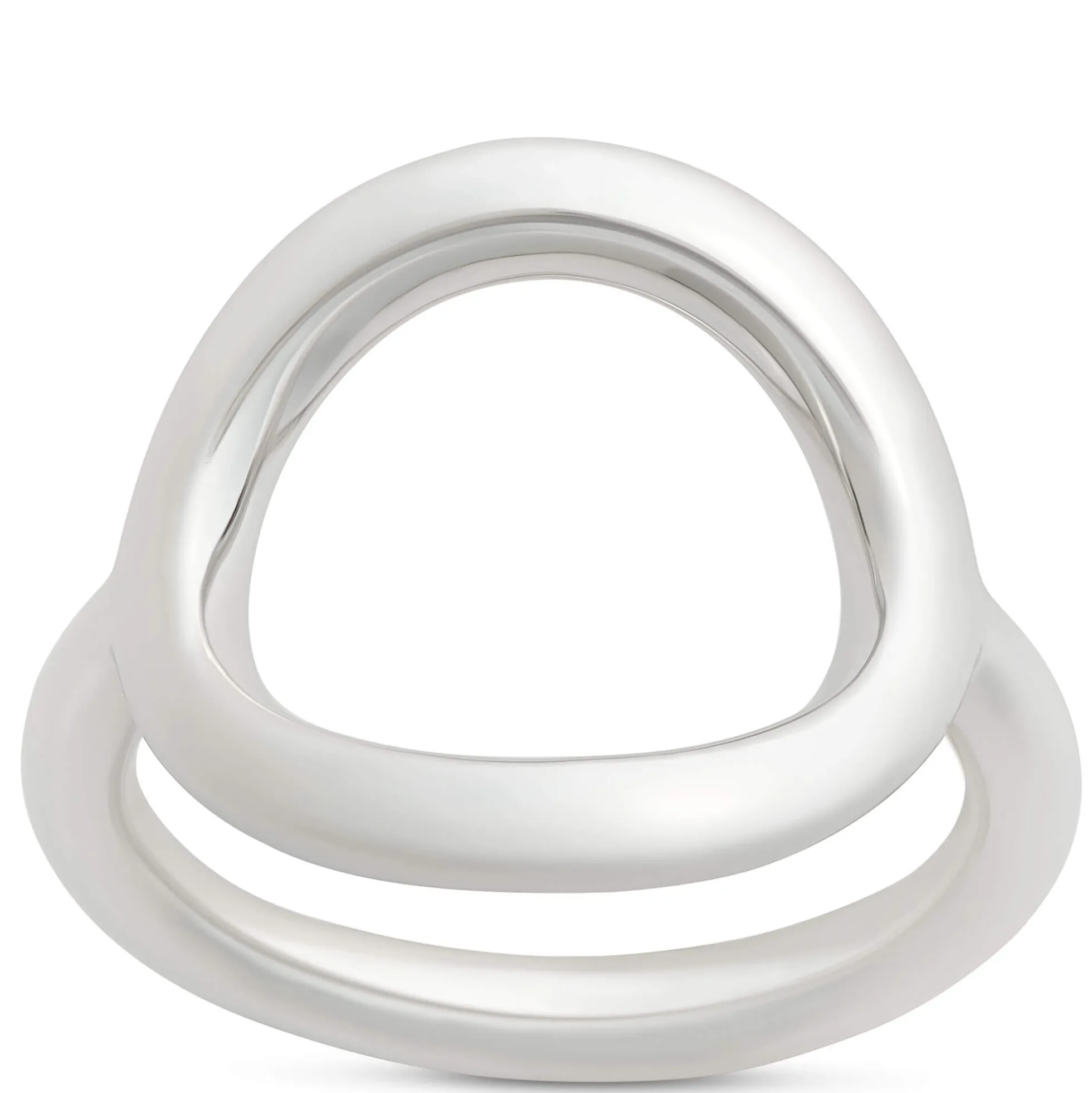 Open Oval Ring, Sterling Silver