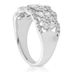 Openwork Scalloped Diamond Ring 14K