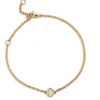 Oval Cut Diamond Bracelet, 14K Yellow Gold