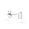 Oval Diamond Studs, 3/4 Carat Total Weight, 14K, White Gold