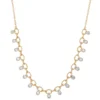 Oval Link Diamond Necklace, 14k Gold