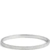 Oval Toscano Diamond Cut Bracelet, 14K White Gold