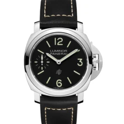 Panerai Luminor Logo Black Dial Watch, 44mm