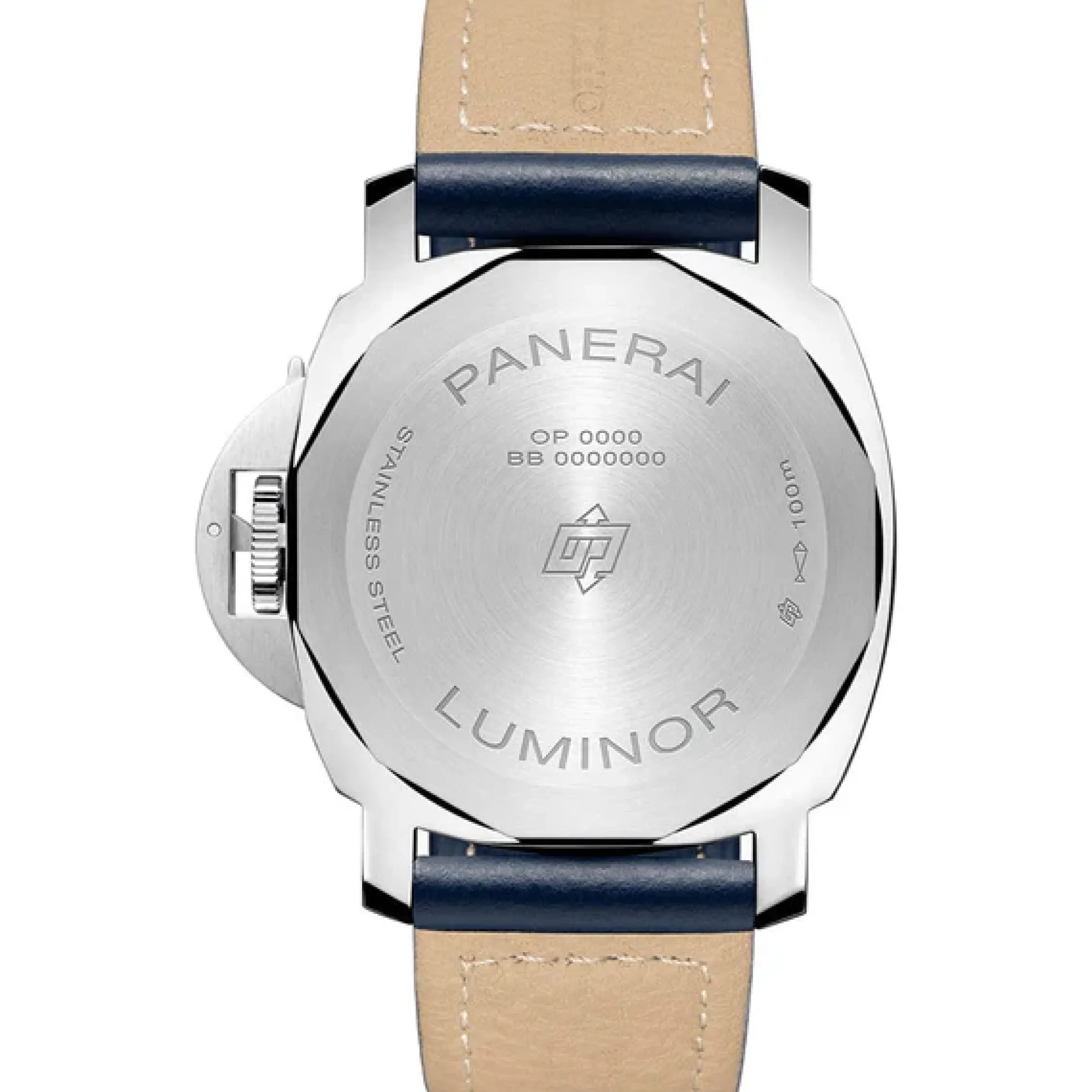 Panerai Luminor Logo Blue Dial Watch, 44mm
