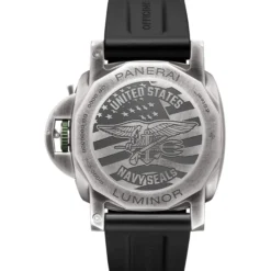 Panerai Luminor Marina Navy Seals Watch Anthracite Dial Black Rubber Strap, 44mm