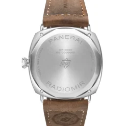 Panerai Radiomir Tre Giorni Watch Beige Dial Brown Leather Strap, 45mm