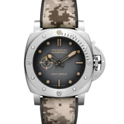 Panerai Submersible QuarantaQuattro Navy SEALs Black Dial Watch, 44mm