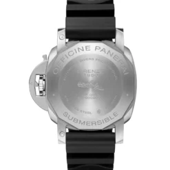 Panerai Submersible Watch Black Dial Black Caoutchouc Strap, 42mm