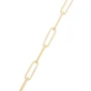 Paperclip Chain Necklace 14K, 18"