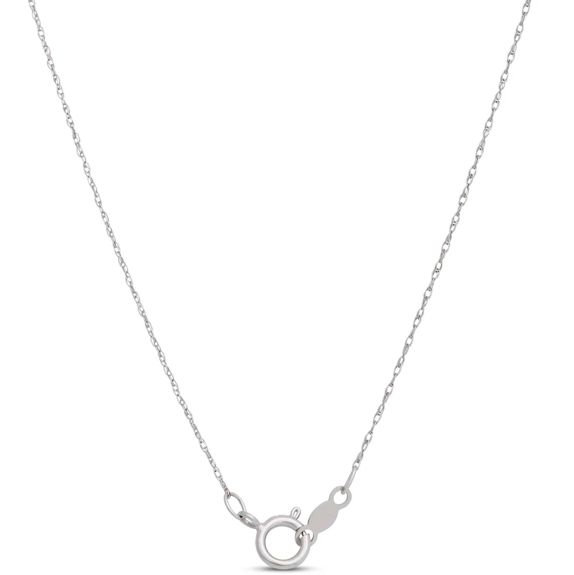 Pearl and Blue Topaz Pendant Necklace, 14k White Gold