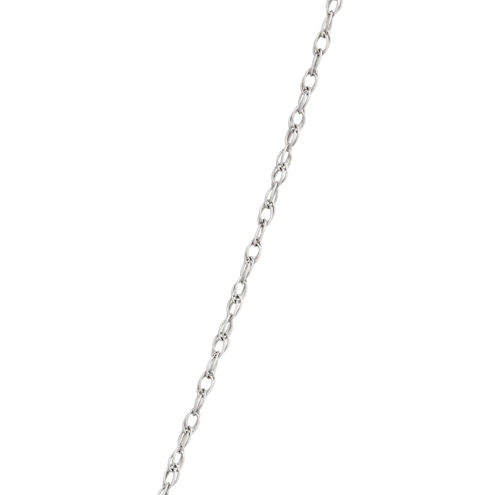Pearl and Blue Topaz Pendant Necklace, 14k White Gold