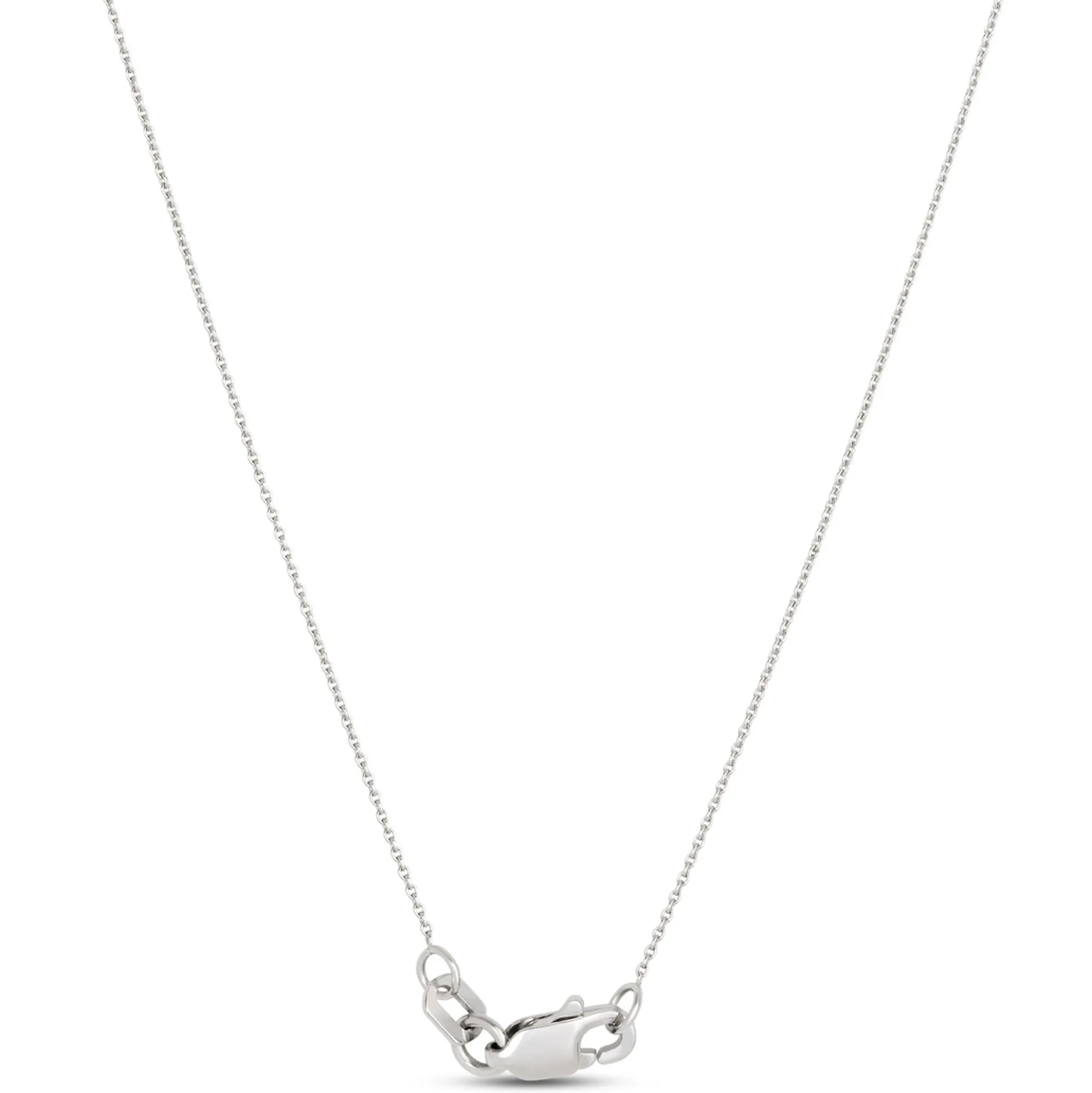 Pear Shaped Diamond Necklace, ⅓ Carat Total Weight, 14K White Gold