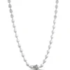 Pear Shaped Diamond Necklace, 2 ½ Total Carat Weight, 14K White Gold