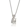 Pear Shaped Diamond Pendant, ½ Carat Total Weight, 14K White Gold