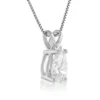 Pear Shaped Diamond Pendant, ¾ Carat Total Weight, 14K White Gold