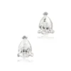 Pear-Shaped Diamond Studs, 1/2 Carat Total Weight, in 14K White Gold