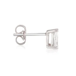 Pear-Shaped Diamond Studs, 1/2 Carat Total Weight, in 14K White Gold