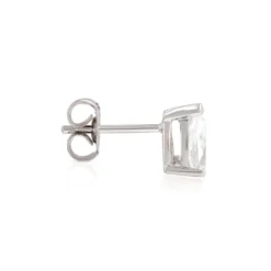 Pear-Shaped Diamond Studs, 3/4 Carat Total Weight, in 14K White Gold