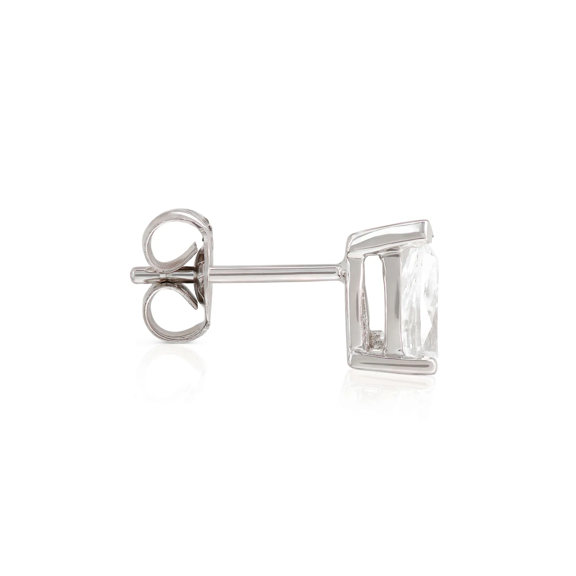 Pear-Shaped Diamond Studs, 3/4 Carat Total Weight, in 14K White Gold