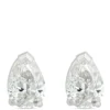 Pear Shaped Diamond Studs, 1 Carat Total Weight, in 14K White Gold