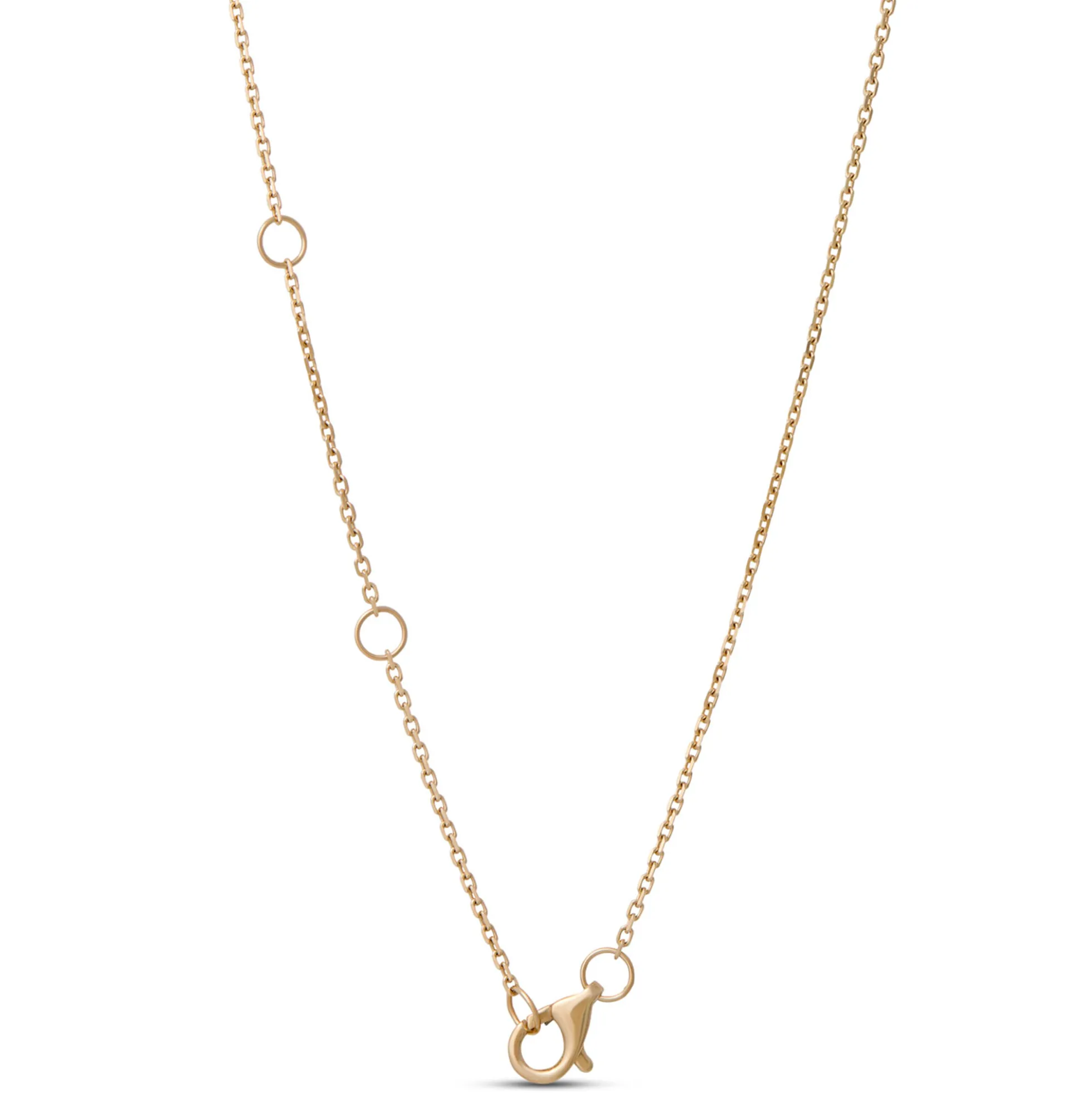 Pear Shaped Ruby Bird Necklace, 14K Yellow Gold