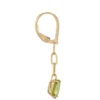 Peridot Dangle Earrings, 14K Yellow Gold