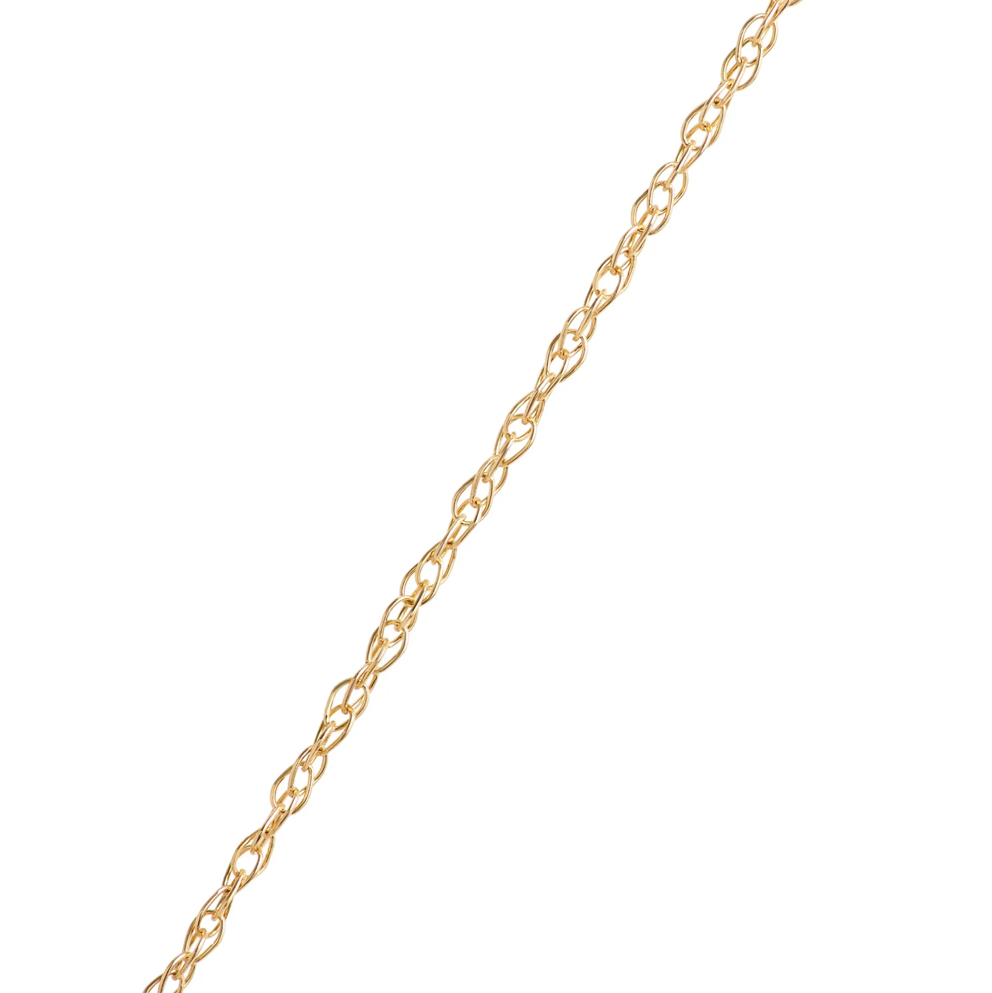 Peridot Pendant Necklace, 0.07 Carat Weight, 14K Yellow Gold