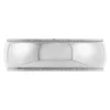 Polished Milgrain Edge Comfort Fit 7mm Band in Platinum