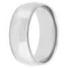 Polished Milgrain Edge Comfort Fit 8mm Band in Platinum