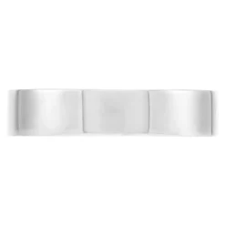Polished Pipe Comfort Fit 5mm Band in Platinum