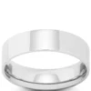 Polished Pipe Comfort Fit 6mm Band in Platinum