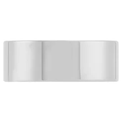 Polished Pipe Comfort Fit 8mm Band in Platinum