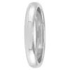 Polished Rounded Comfort Fit 3mm Band in Platinum