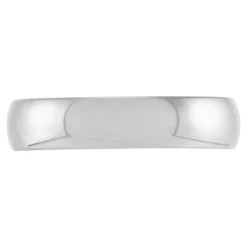 Polished Rounded Comfort Fit 5mm Band in Platinum