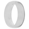 Polished Rounded 7mm Band in Platinum
