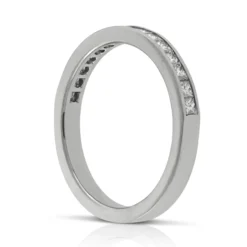 Princess Cut Diamond Band in Platinum