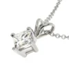 Princess Cut Diamond Pendant, ½ Carat Total Weight, 14K White Gold